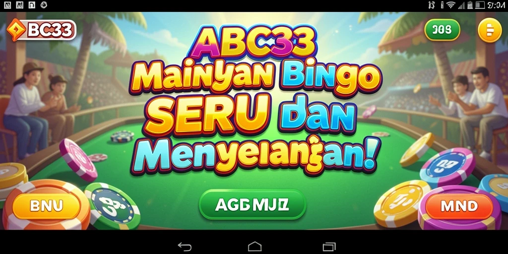 Tampilan gameplay ABC33 dengan suasana Bingo yang seru.