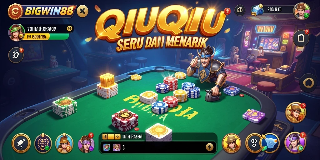 Tampilan gameplay QiuQiu yang seru dan interaktif di BIGWIN88.