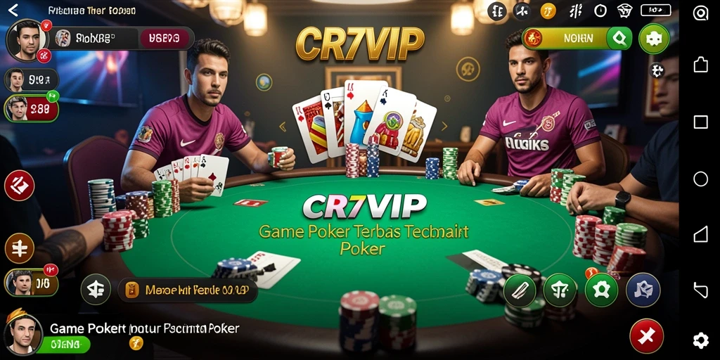 Tampilan gameplay CR7VIP yang menarik dan interaktif dalam Poker.