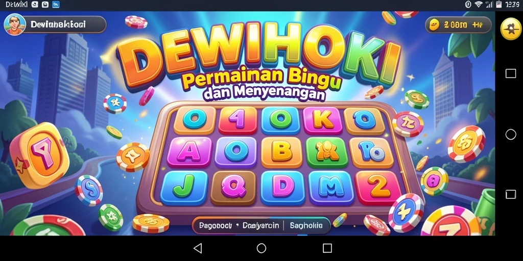 Menampilkan gameplay seru DEWIHOKI Bingo dengan interaksi pengguna.