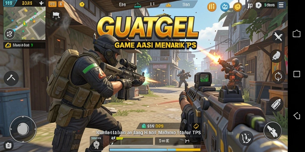 Tampilan gameplay seru dari GUATOGEL di dunia TPS.