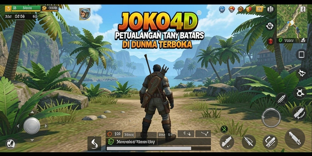Screenshot utama JOKO4D menampilkan aksi seru dalam gameplay Open World.