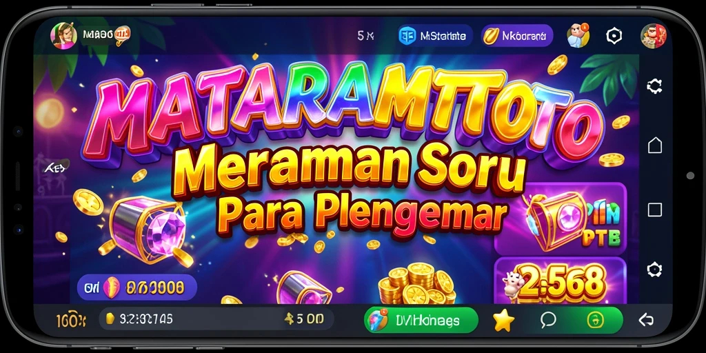 Tampilan dinamis dari gameplay Slot MATARAMTOTO yang menarik.