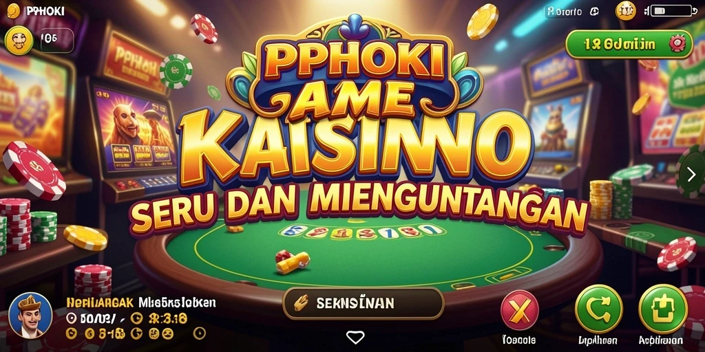 Screenshot gameplay PPHOKI yang menampilkan pengalaman Kasino yang mengasikkan.