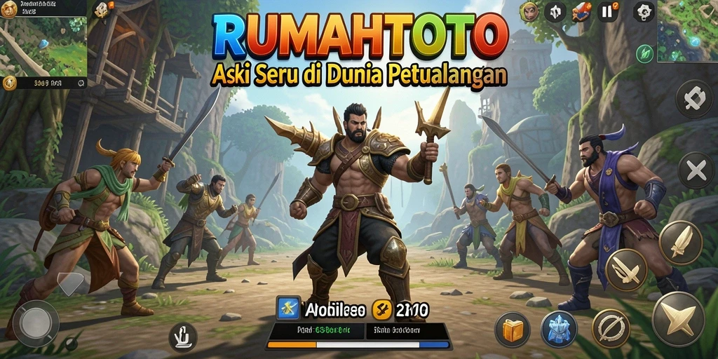 Tampilan gameplay seru RUMAHTOTO dalam aksi mendebarkan.