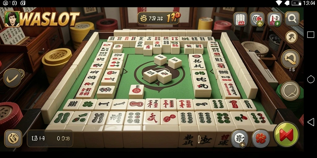 Tampilan menarik dari WASLOT dengan gameplay Mahjong yang seru.